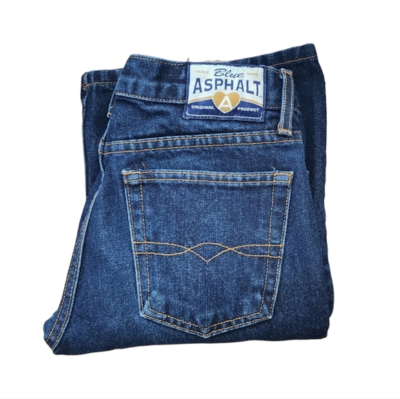 BLUE ASPHALT x VINTAGE Y2K dark wash jeans size 5 - Picture 1 of 14